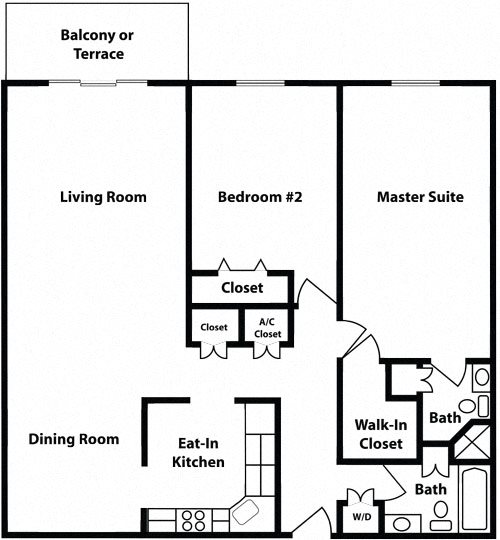 Signature Series - 2 Bedrooms - Belvedere Floor Plan 4